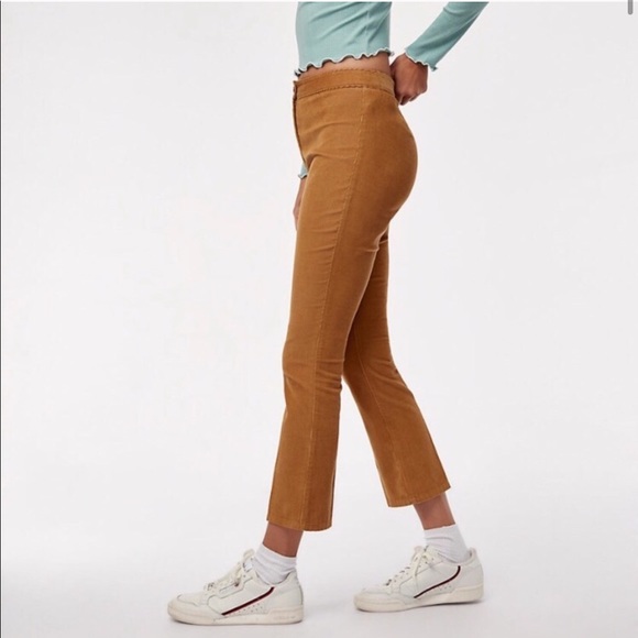 Aritzia Denim - Aritzia cropped corduroy kick flare pants